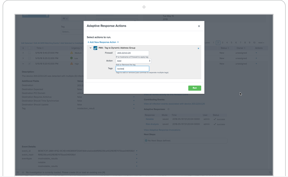 Splunk Enterprise Security